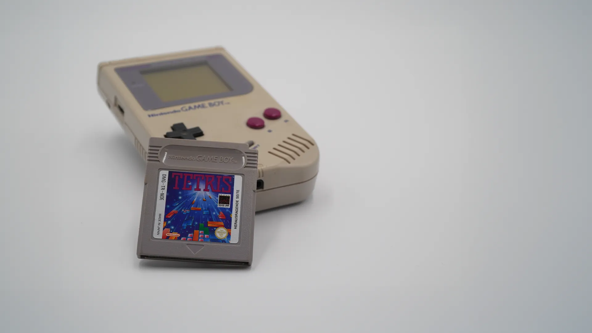 Original Nintendo Game Boy with a Tetris cartridge